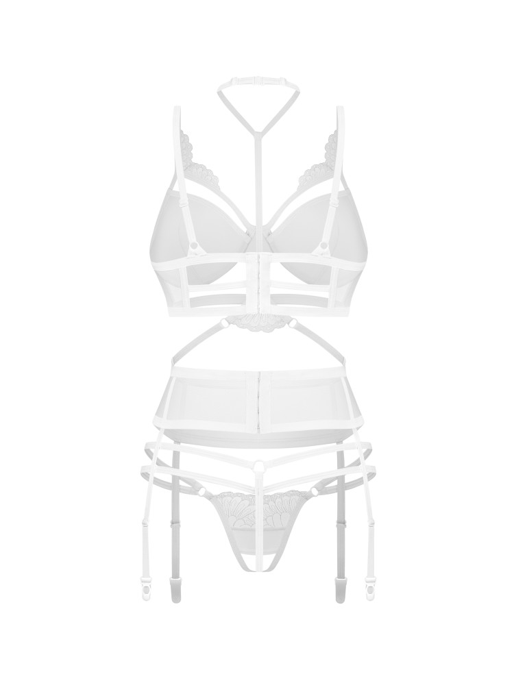 Komplet 3-Częściowy Premisis White S/M Premium Obsessive