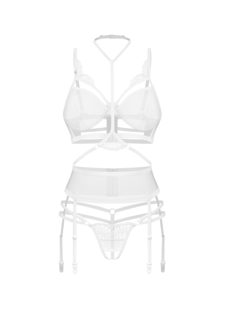 Komplet 3-Częściowy Premisis White L/Xl Premium Obsessive