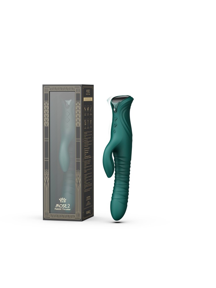 Wibrator króliczek Mose 2 Turquoise Green Zalo