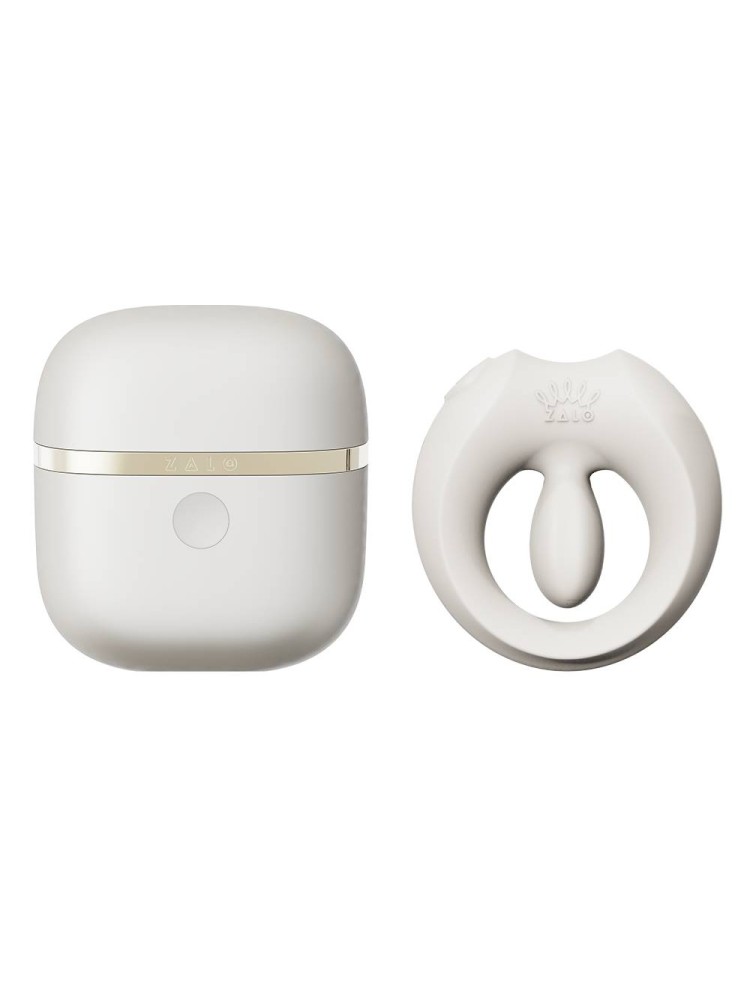 Pierścień erekcyjny ze stymulatorem Apis Ivory White Zalo