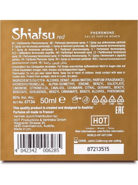 Feromony dla kobiet Pheromon Fragrance Woman Red 50ml Shiatsu