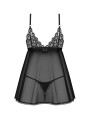 Babydoll i stringi XS/S Blomentis Obsessive