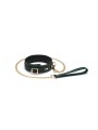 Obroża ze smyczą Mossy Chic Leather Collar with Leash Liebe Seele
