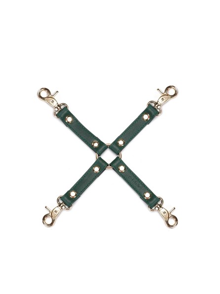 Uprząż Bondage Mossy Chic Leather Hogtie Liebe Seele