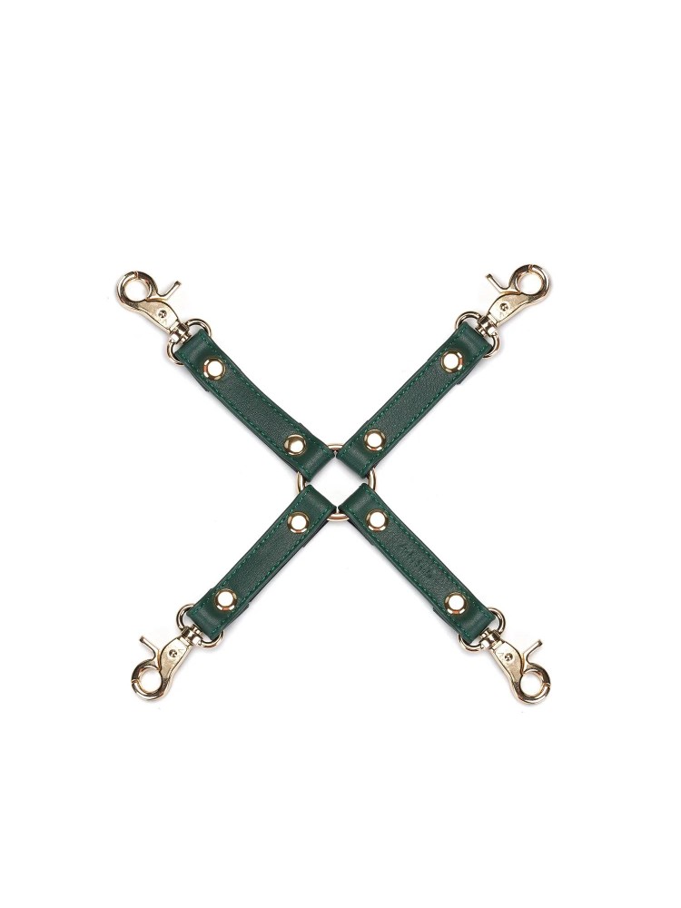 Uprząż Bondage Mossy Chic Leather Hogtie Liebe Seele