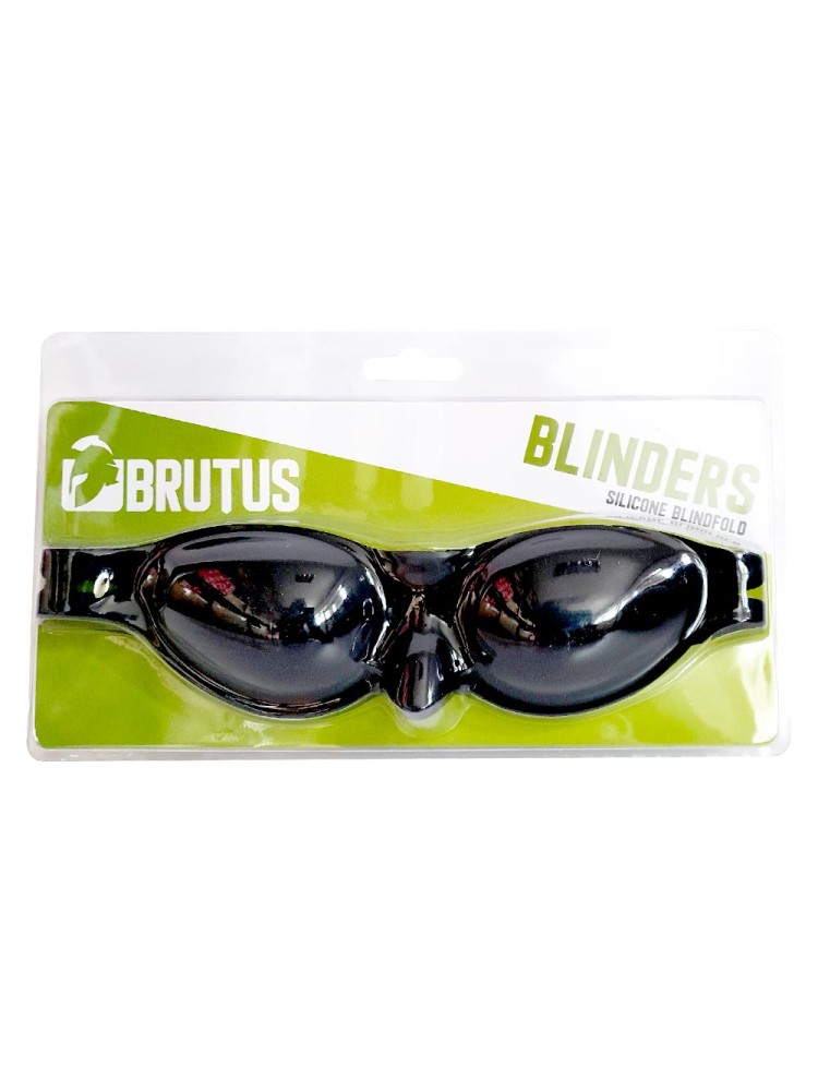 Silikonowa maska Blinders Silicone Blindfold Black Brutus