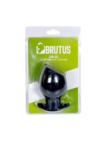 Tunel analny Chalice Silicone Tunnel Plug Black XL Brutus