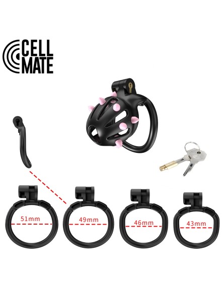 Pas cnoty FlexiSpike Chastity Cage Size 0 CELLMATE