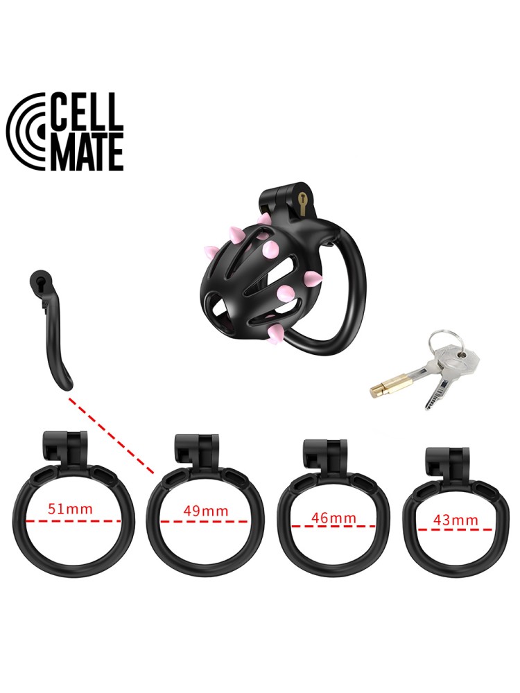 Pas cnoty FlexiSpike Chastity Cage Size 0 CELLMATE
