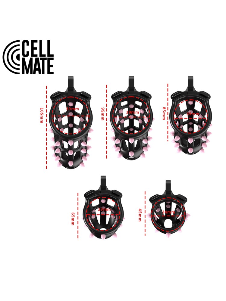 Pas cnoty FlexiSpike Chastity Cage Size 0 CELLMATE