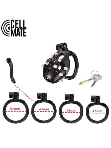 Pas cnoty FlexiSpike Chastity Cage Size 1 CELLMATE
