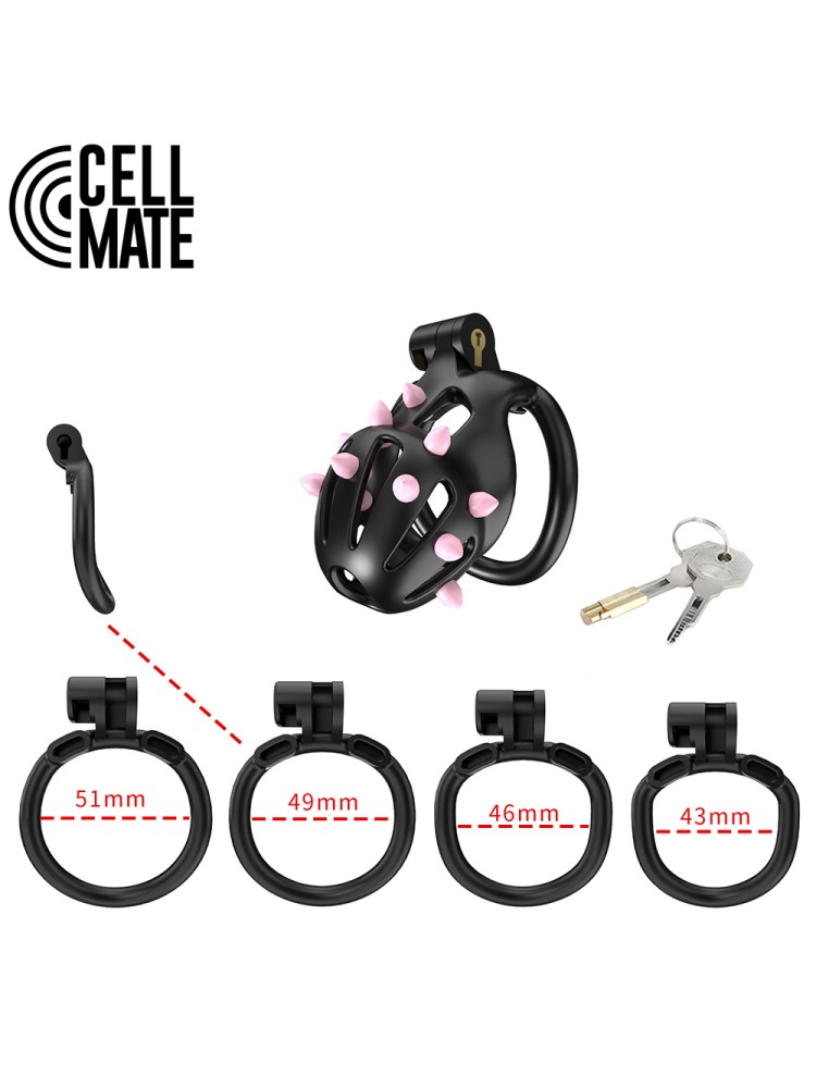 Pas cnoty FlexiSpike Chastity Cage Size 1 CELLMATE