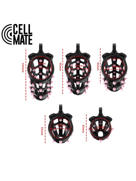 Pas cnoty FlexiSpike Chastity Cage Size 1 CELLMATE