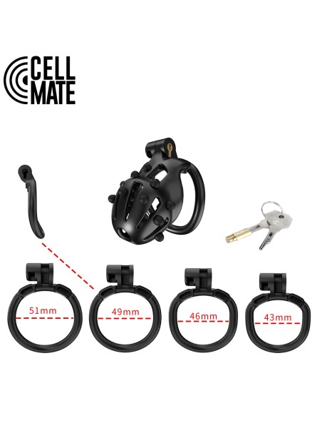 Pas cnoty FlexiSpike Chastity Cage Size 1 CELLMATE