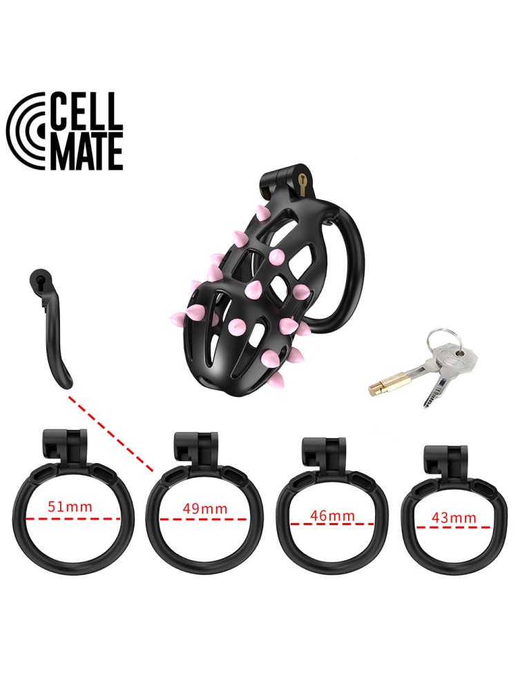 Pas cnoty FlexiSpike Chastity Cage Size 2 CELLMATE