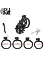 Pas cnoty FlexiSpike Chastity Cage Size 3 CELLMATE