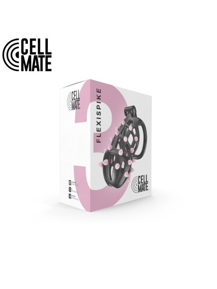 Pas cnoty FlexiSpike Chastity Cage Size 3 CELLMATE