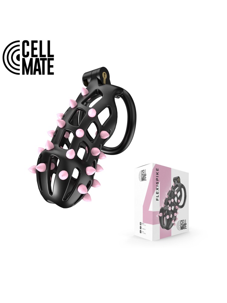 Pas cnoty FlexiSpike Chastity Cage Size 4 CELLMATE