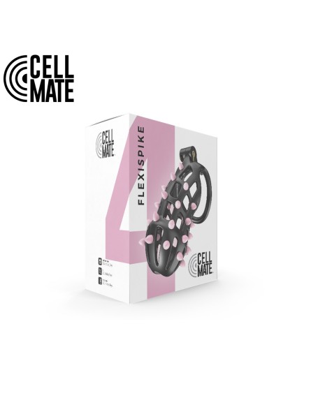 Pas cnoty FlexiSpike Chastity Cage Size 4 CELLMATE