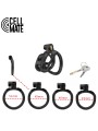 Pas cnoty Guardian Chastity Cage Black Size 0 CELLMATE