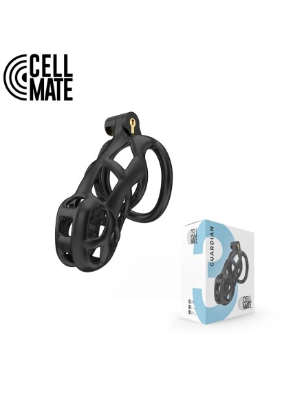 Pas cnoty Guardian Chastity Cage Black Size 3 CELLMATE