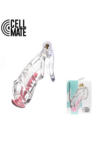 Pas cnoty Guardian Chastity Cage Clear Size 4 CELLMATE