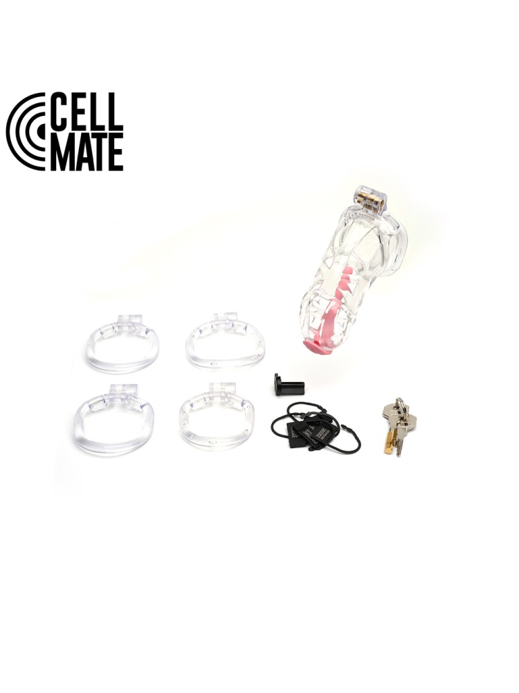 Pas cnoty Guardian Chastity Cage Clear Size 1 CELLMATE