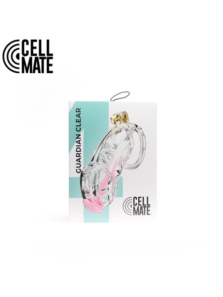 Pas cnoty Guardian Chastity Cage Clear Size 4 CELLMATE