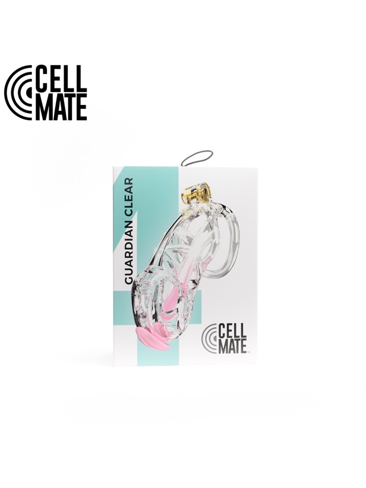Pas cnoty Guardian Chastity Cage Clear Size 4 CELLMATE
