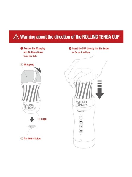 Masturbator Vacuum Gyro Roller Tenga