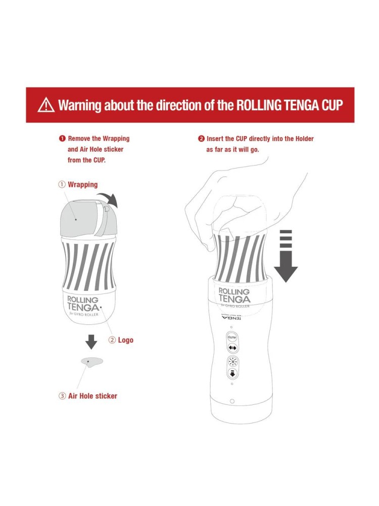 Masturbator Vacuum Gyro Roller Tenga