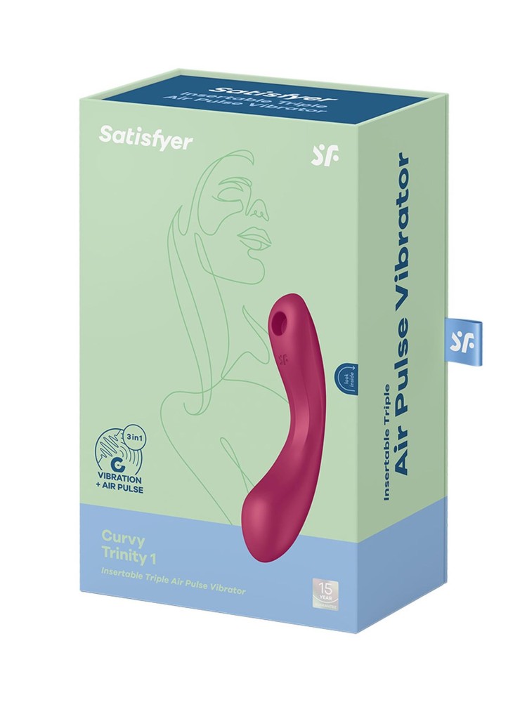 Wibrator wielofunkcyjny Curvy Trinity 1 red Satisfyer