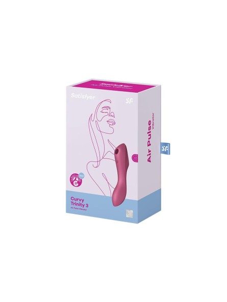 Wielofunkcyjny wibrator Curvy Trinity 3 red Satisfyer