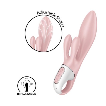 Wibrator króliczek Air Pump Bunny 3 rose Satisfyer
