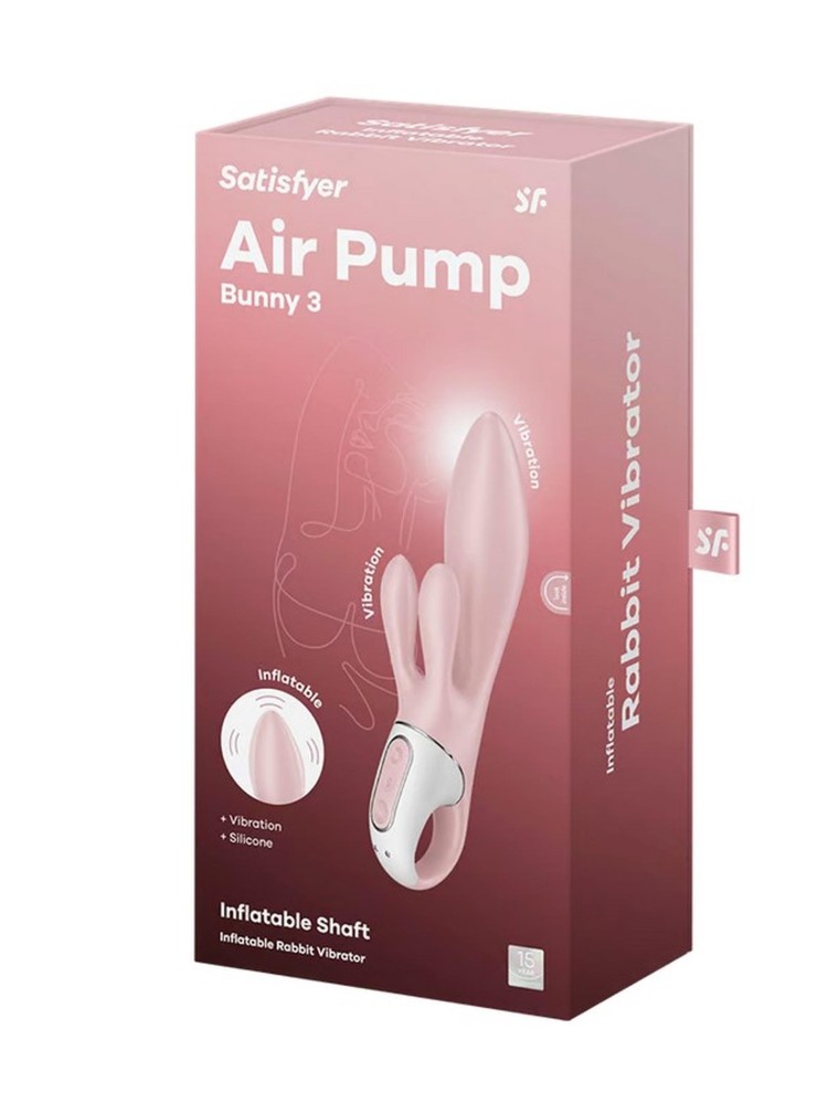 Wibrator króliczek Air Pump Bunny 3 rose Satisfyer