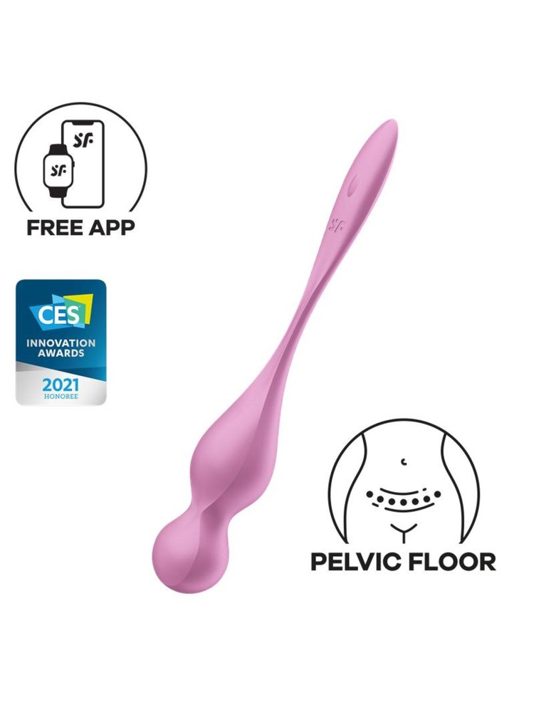 Kulki Gejszy do ćwiczeń mięśni Kegla Love Birds 1 pink Satisfyer