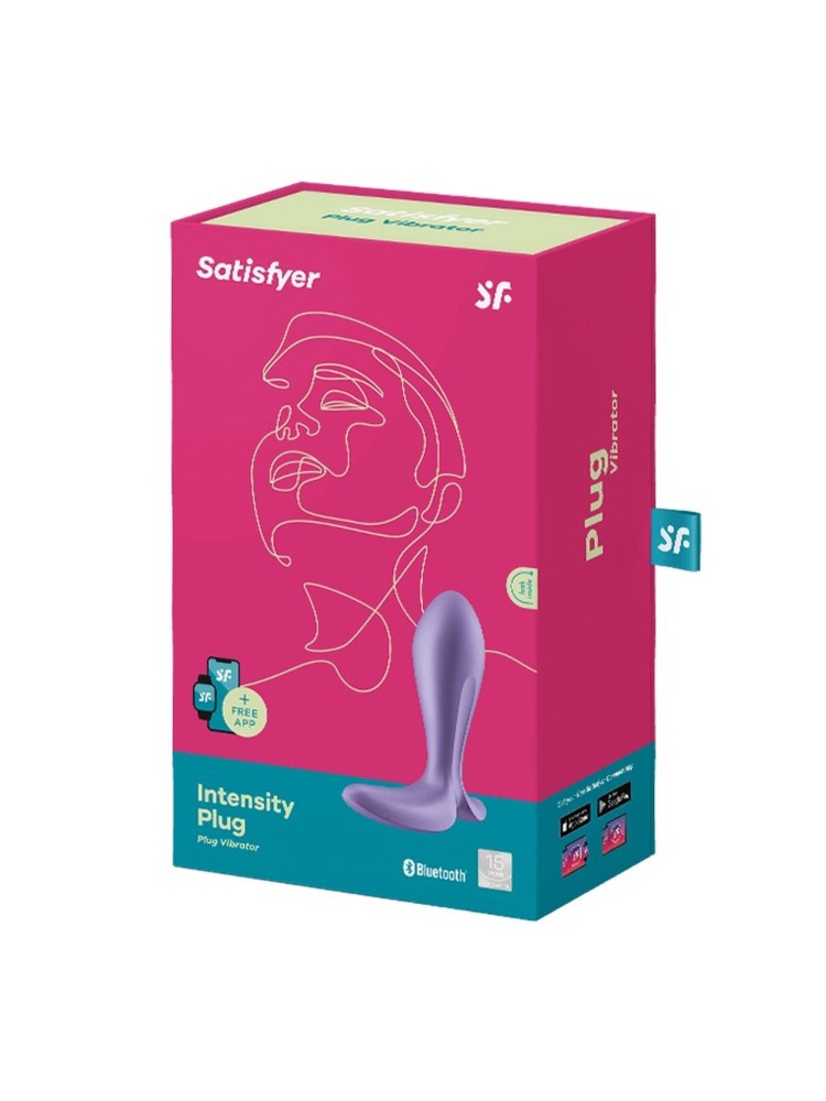 Wibrujący korek analny Intensity Plug purple Satisfyer