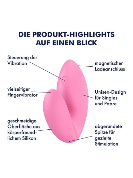 Wibrator na palec Love Riot pink Satisfyer