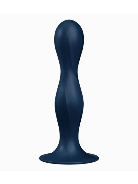 Dildo z wewnętrznymi kulkami Double Ball-R dark blue Satisfyer