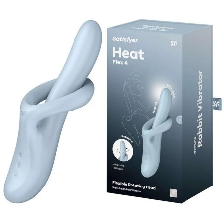 Podgrzewany wibrator do punktu G Heat Flex 4 blue Satisfyer