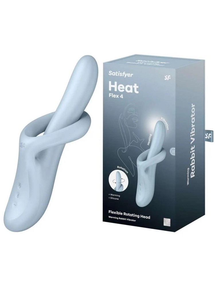 Podgrzewany wibrator do punktu G Heat Flex 4 blue Satisfyer
