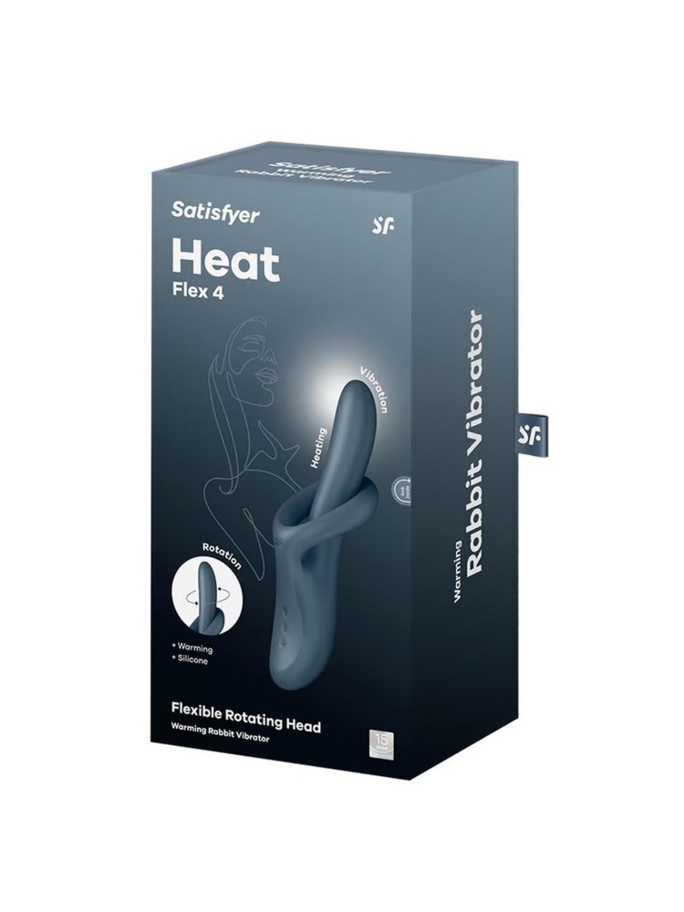 Podgrzewany wibrator do punktu G Heat flex 4 grey Satisfyer