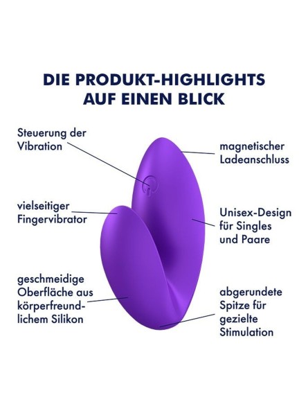 Wibrator na palec Love Riot purple Satisfyer