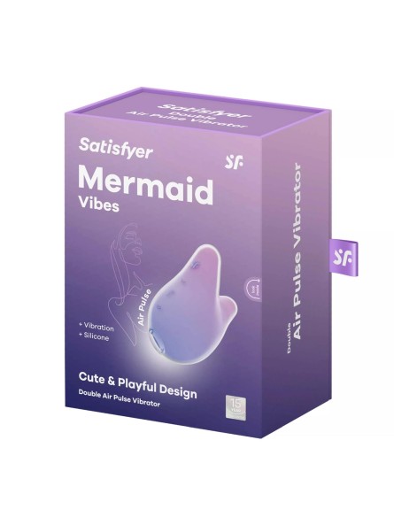 Stymulator łechtaczki Mermaid Vibes violet/pink Satisfyer