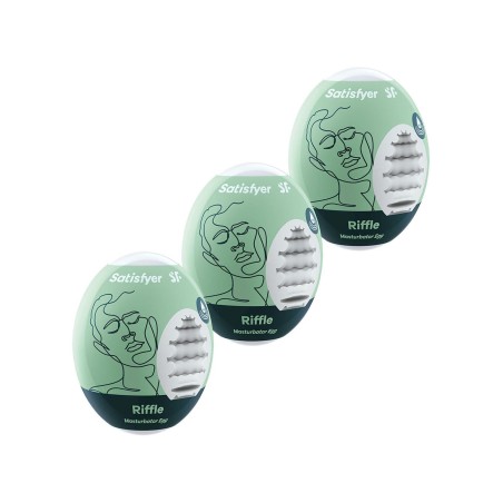 Zestaw masturbatorów Eggs set of 3 Riffle Satisfyer