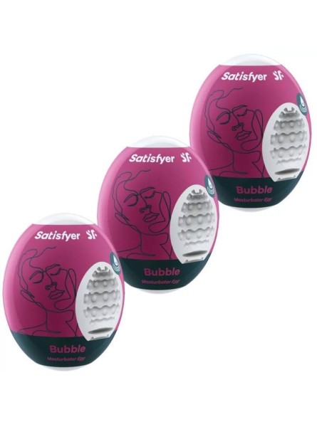 Zestaw masturbatorów Eggs set of 3 Bubble Satisfyer