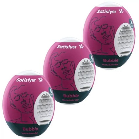 Zestaw masturbatorów Eggs set of 3 Bubble Satisfyer