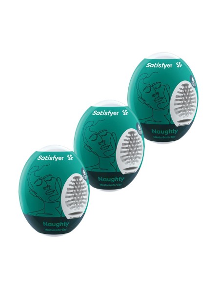 Zestaw masturbatorów Eggs set of 3 Naughty Satisfyer