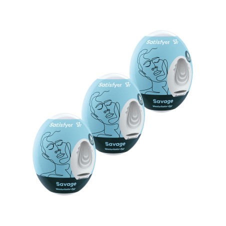 Zestaw masturbatorów Eggs set of 3 Savage Satisfyer