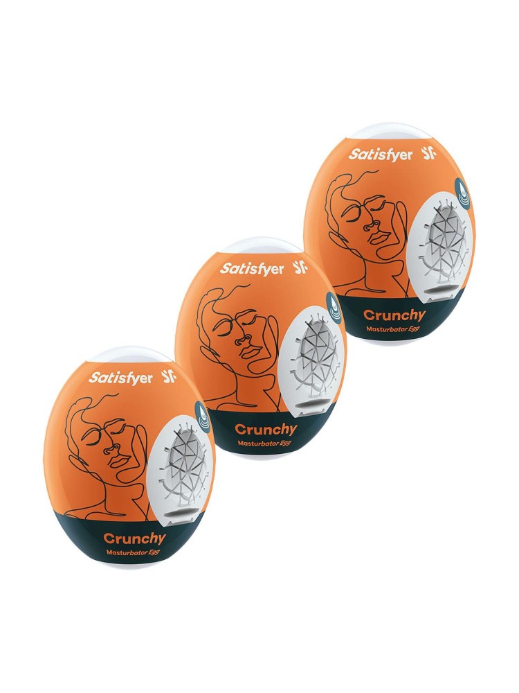 Zestaw masturbatorów Eggs set of 3 Crunchy Satisfyer